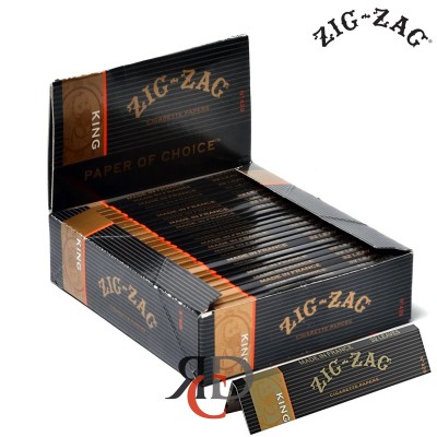 ZIG ZAG KING SIZE CIGARETTE ROLLING PAPERS 24CT/PACK